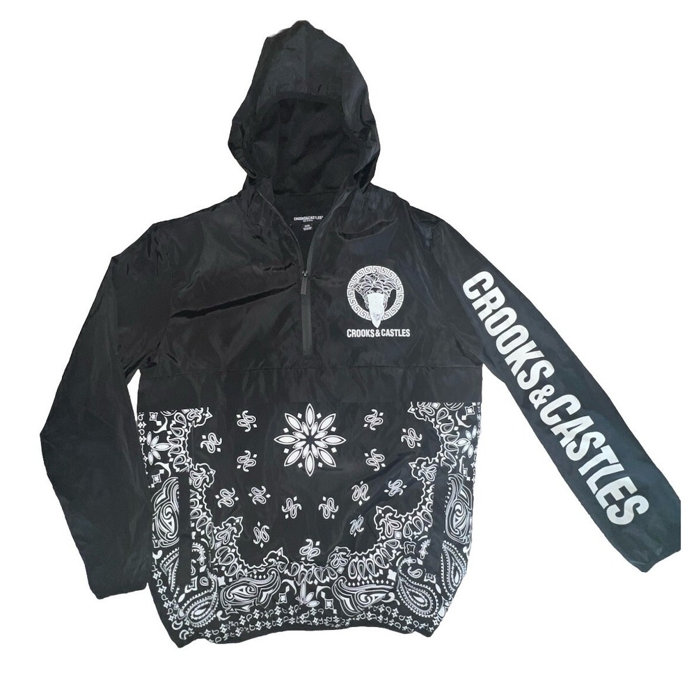 Crooks and Castles Snoop Dogg pullover hoodie Windbreaker M